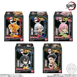 Bandai Box Egg Demon Slayer Blade Charm Tanjiro My Wife Zenyi Model Hand-made Pendant Movable Doll Children's Toy PVC material