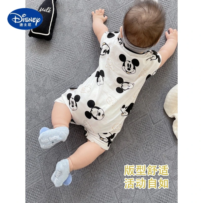 

Disney Style Baby Romper - Short Sleeve Summer Onesie for 6+ Months, Cute & Breathable Outfit, Trendy & Stylish