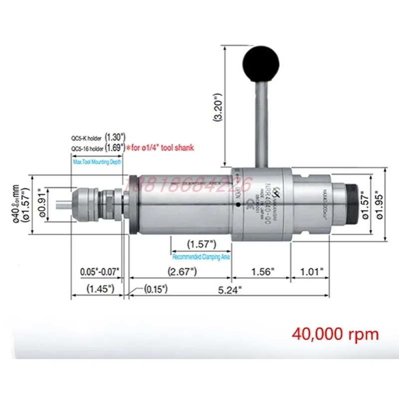 Original genuine NSK NakaniSHI high-speed motor spindle NR-4040- AQC NRR4040-AQ