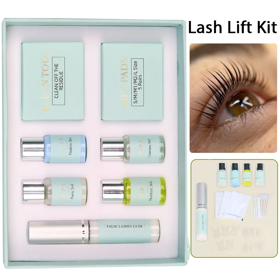 Eyelash Brow Lash Lift Tint Kit BrowเคลือบEyelash Lifting Permingโลชั่นกาวRod Perming Lash Dyeเครื่องมือแต่งหน้า