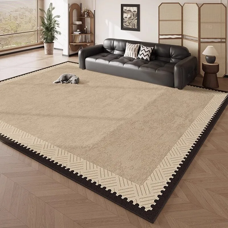 French Vintage Geometric Living Room Rug 2