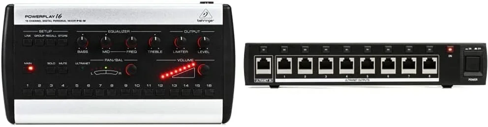 2026 P16-M 16-Channel Digital Signal Monitoring System Black Plastic Musical Instruments Accessories Digital Personal Mixer