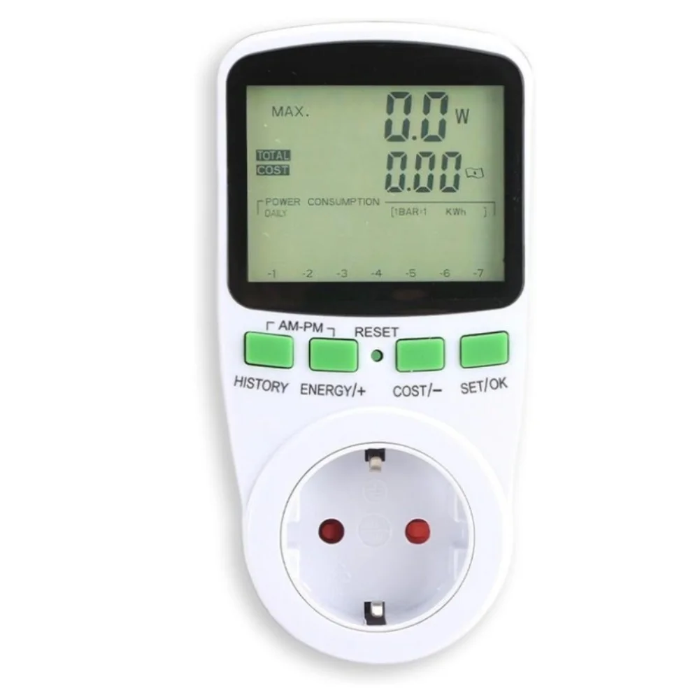 Socket Power Meter for Household Energy Monitoring with Real Time Measurement of Voltage Current Power and Energy Consumption