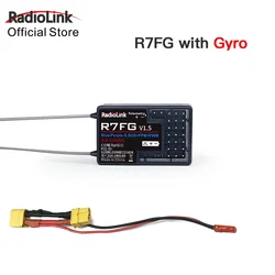 Radiolink R7FG 7 Channle 2.4G Gyro RC Receiver Car Voltage Transmission Telemetry 600m Long Range RX for Crawler Drifting Car