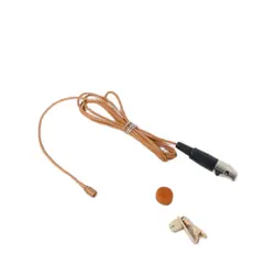 SM11 Brown Lavalier Microphone For Shure PGX ULX SLX UR1 BLX Wirelss BodyPack With TA4F Mini XLR 4Pin Plug