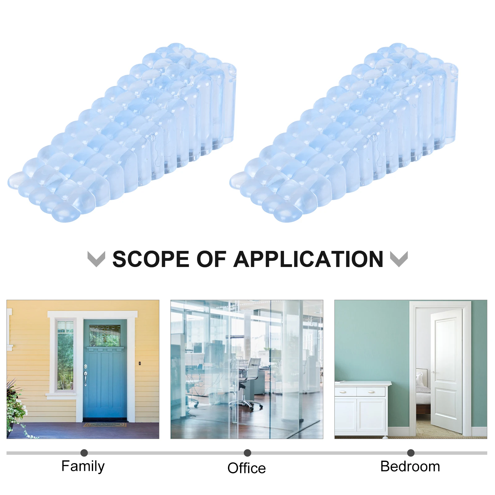 4pcs Silicone Tools Stop Tools Baby Safe Stops Door Wedge Door Wedge Stoppers Protectors