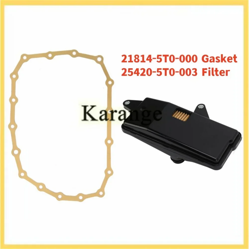 25420-5T0-003 21814-5T0-000 254205T0003 CVT Transmission Filter Gasket for Honda Civic City Jazz Gk5 Vezel HR-V 2014-2020 New