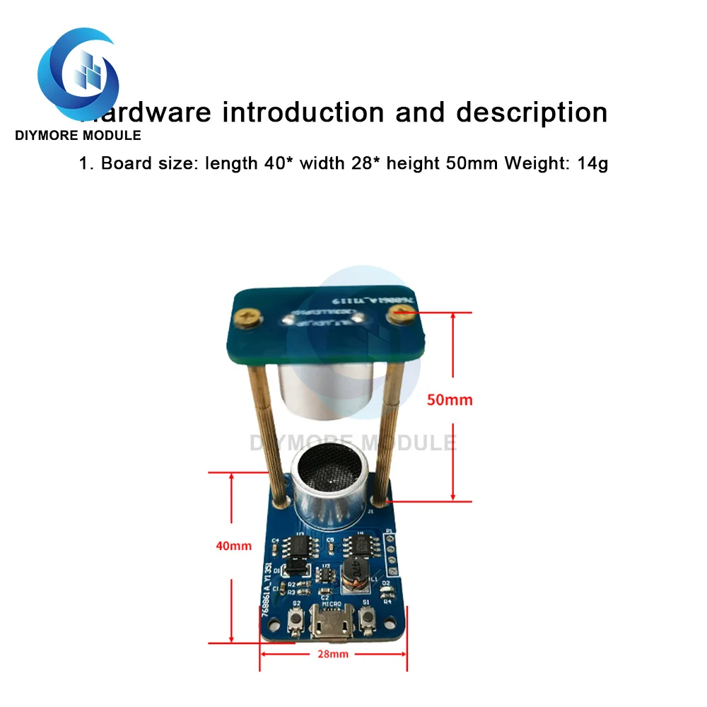 Ultrasonic Suspension Acoustic Suspension DIY Learning Kit Mini Acoustic Levitator Micro USB 5V DC Power Adapter MCU