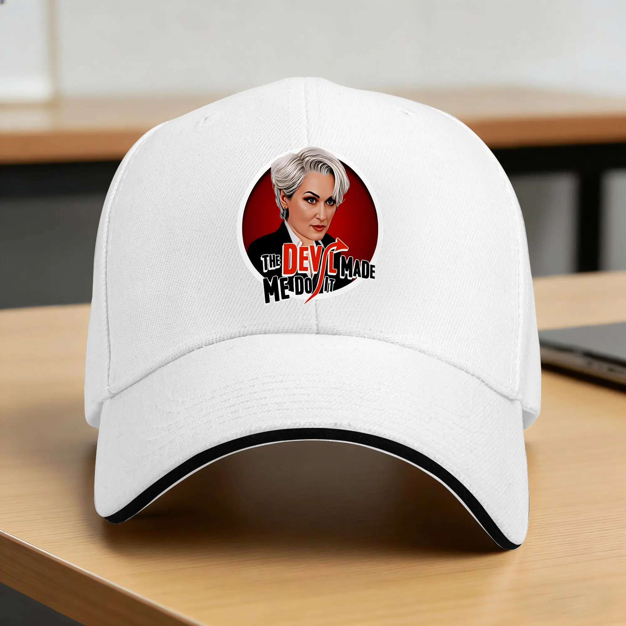 The Devil Made Me Do IT Baseball Cap  Design Print Trucker Hat Summer Female Male Tennis Skate Baseball Caps
