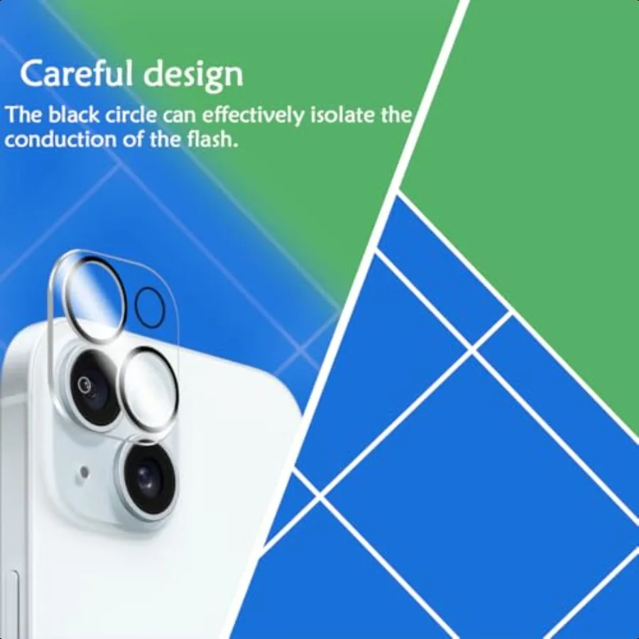 BIGFACE untuk iPhone 15 Plus Pelindung Layar Privasi + Pelindung Lensa Kamera [2 + 2 Paket] Kaca Tempered Privasi HD Premium Ant