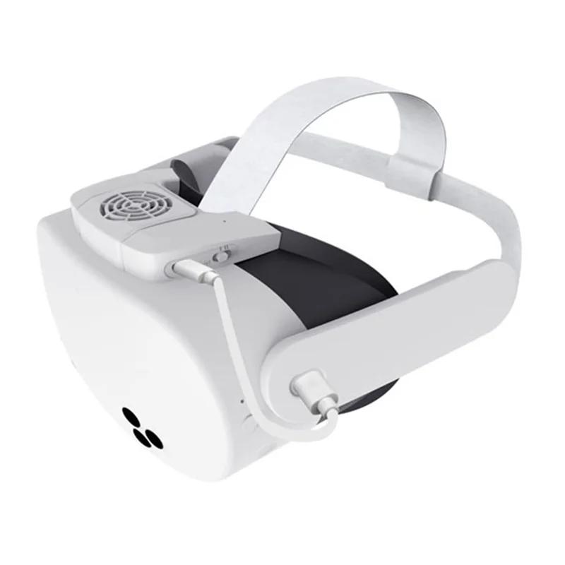 安定したパフォーマンス - Meta Oculus 3S対応 VRフェイスクッションパッド 冷却ファン付き 空気循環マスクカバー 強化H