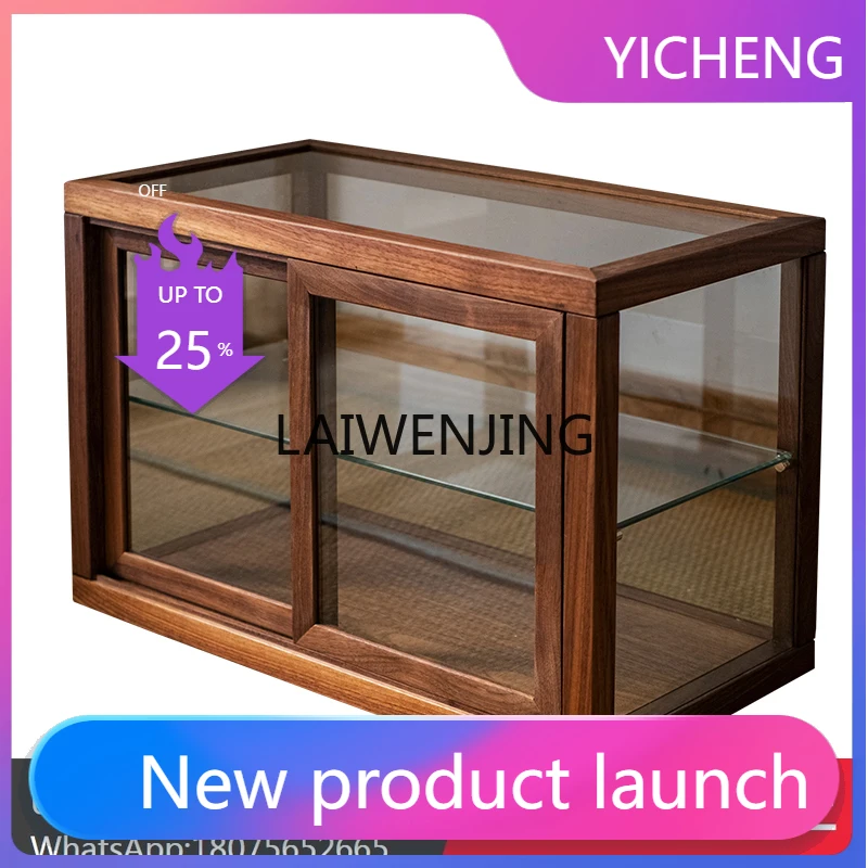 LYY  Small Bread Cabinet Glass Pastry Dessert Coffee Shop Tea Set Display Rack