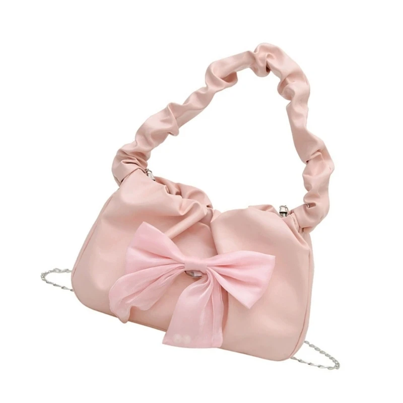 340D Top Handle Purse Clutches Bows Shoulder Purse Handbag Crossbody Bag Shoulder Bag