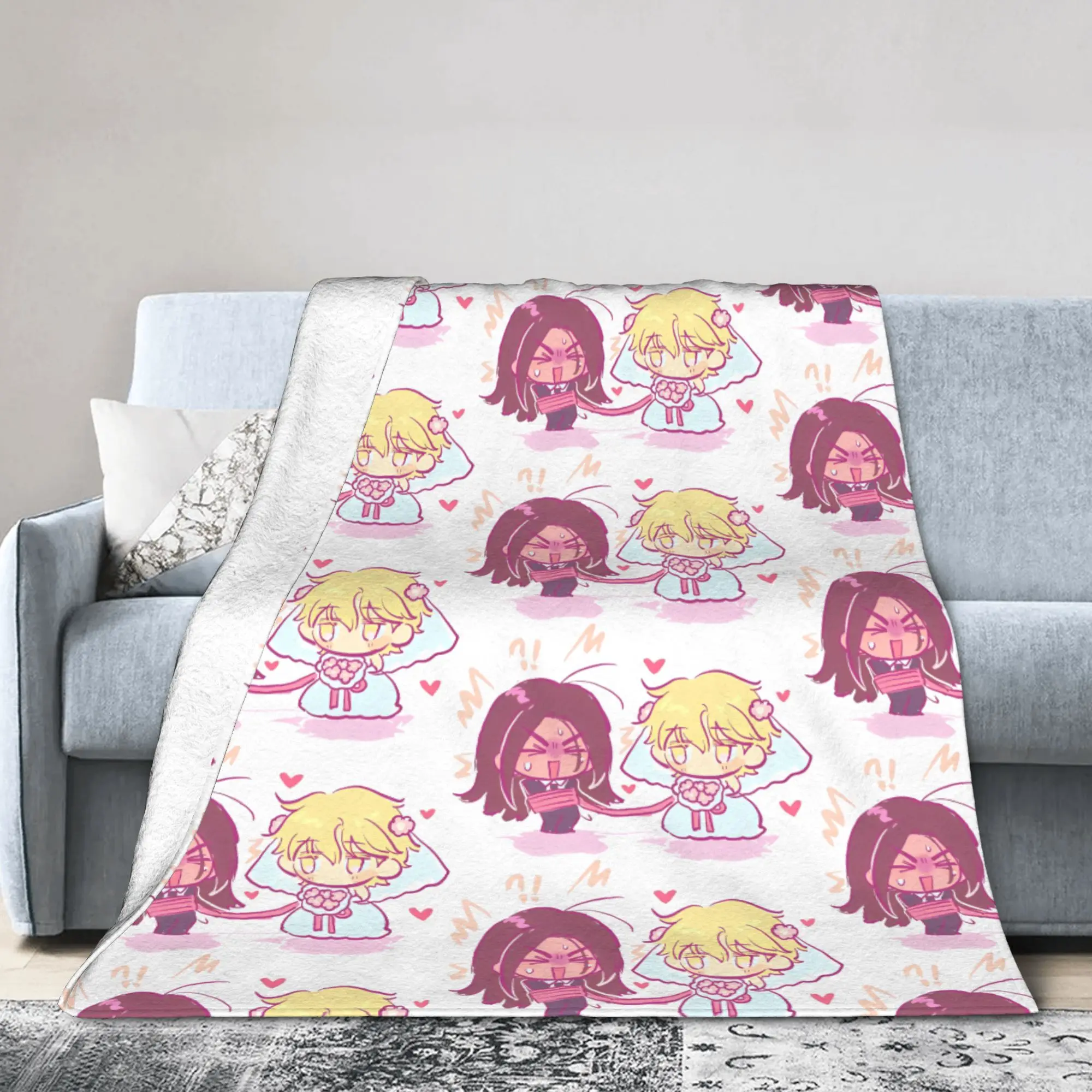 Hyuna Luka الفانيلا رمي البطانيات الغريبة المرحلة انمي ياباني بطانية للمنزل السفر سوبر لينة السرير البساط ،