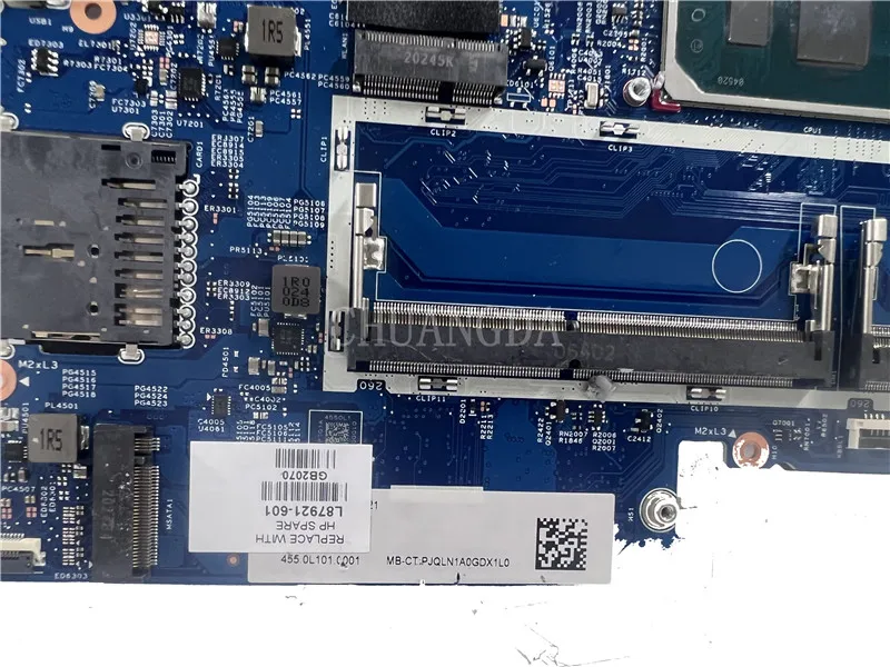 For HP Pavilion X360 14-DH Laptop Motherboard With SRGKG i5-1035G 19798-1  L87921-601 L87921-001 100% Tested