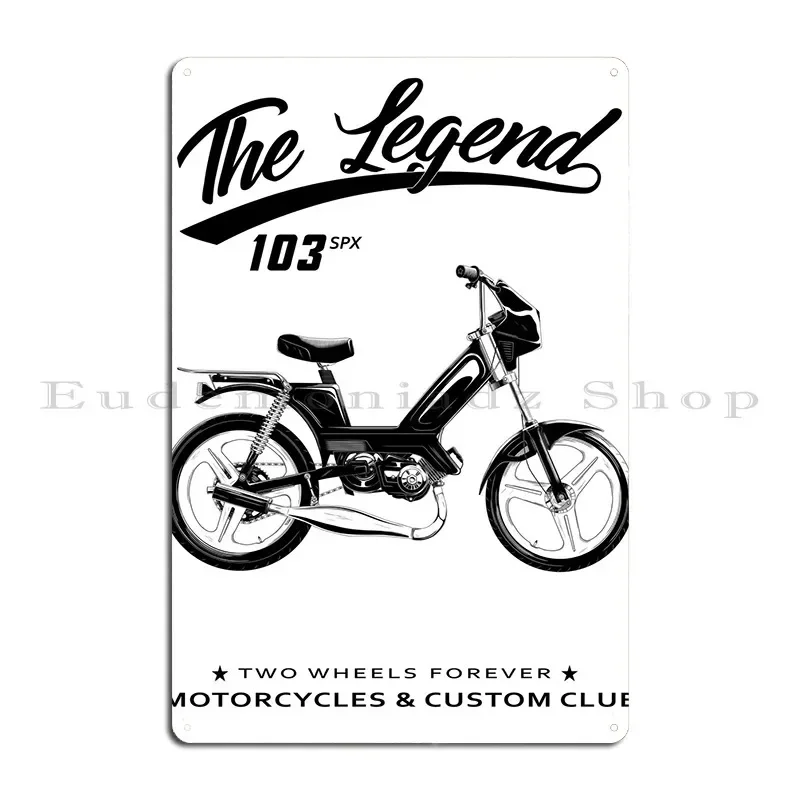 Mobylette 103 Spx Metal Sign Party Cinema Custom Club Cinema Tin Sign Poster