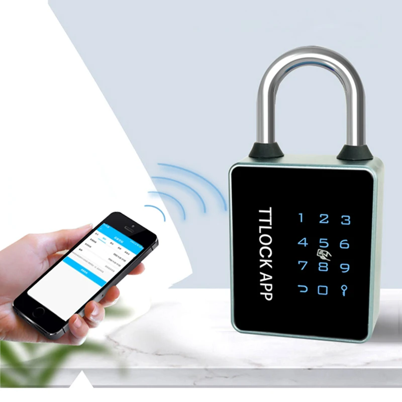 

Waterproof Password IC Card RFID Smart Padlock Bluetooth TTLOCK APP Control Anti-theft Luggage Bag Home Electronic NFC Door Lock