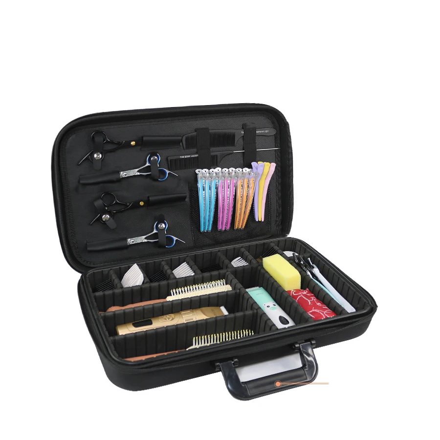 حقيبة إكسسوارات الحلاق لمستلزمات قص الشعر للرجال، صندوق تشذيب الشعر المحمول، حامل تخزين المقص، منظم لقص الشعر #2