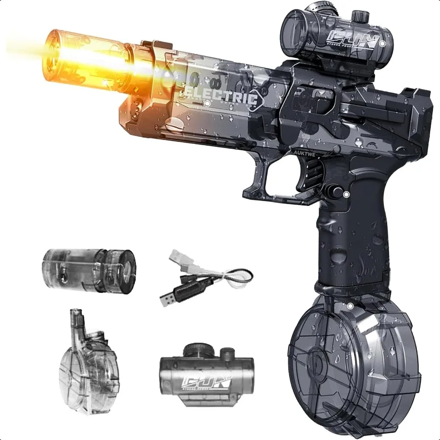 

Woyuosn Ultimate Battle Blaster Электрические водяные пистолеты с реалистичным пистолетом Морда Пламя Высокопроизводительные пистолеты для шприца Летние уличные пистолеты