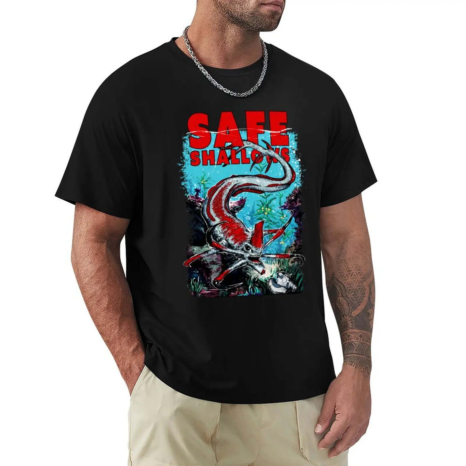 Subnautica Video Game Safe Shallows T-Shirt Holiday Party T-Shirt for Men