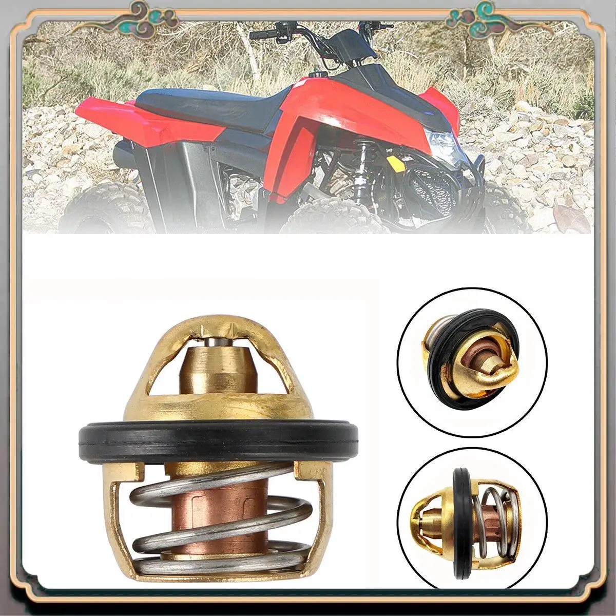 

A73Q-1 Piece 3084940 3090049 Car Engine Coolant Thermostat For Polaris For SPORTSMAN 500 96-13 Ranger Ranger ATV