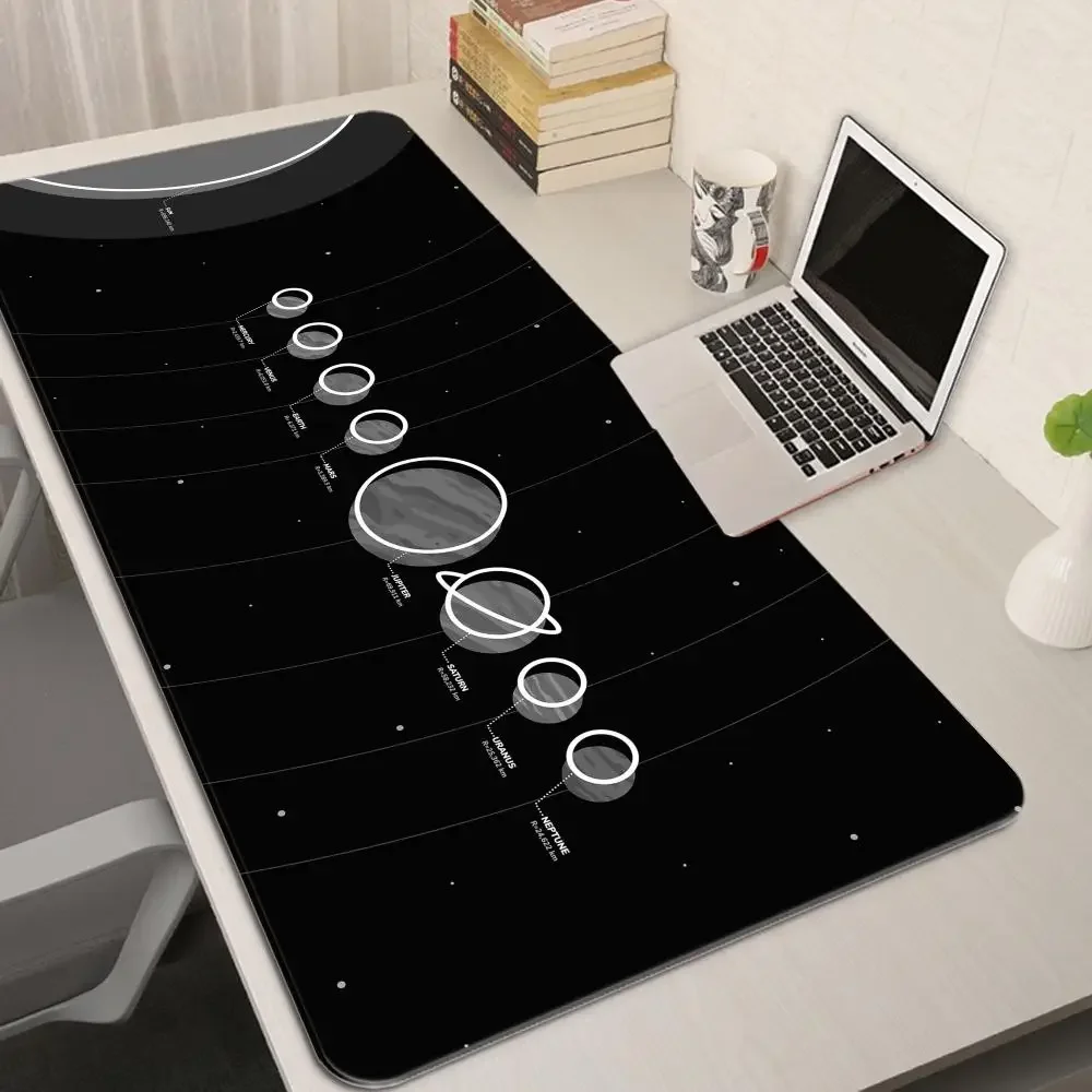 Solar System Planet Large Gaming Mouse Pad Computer Laptop Office Game Table Mat XXL Rubber Anti-slip Keyboard Pads for PC Gamer