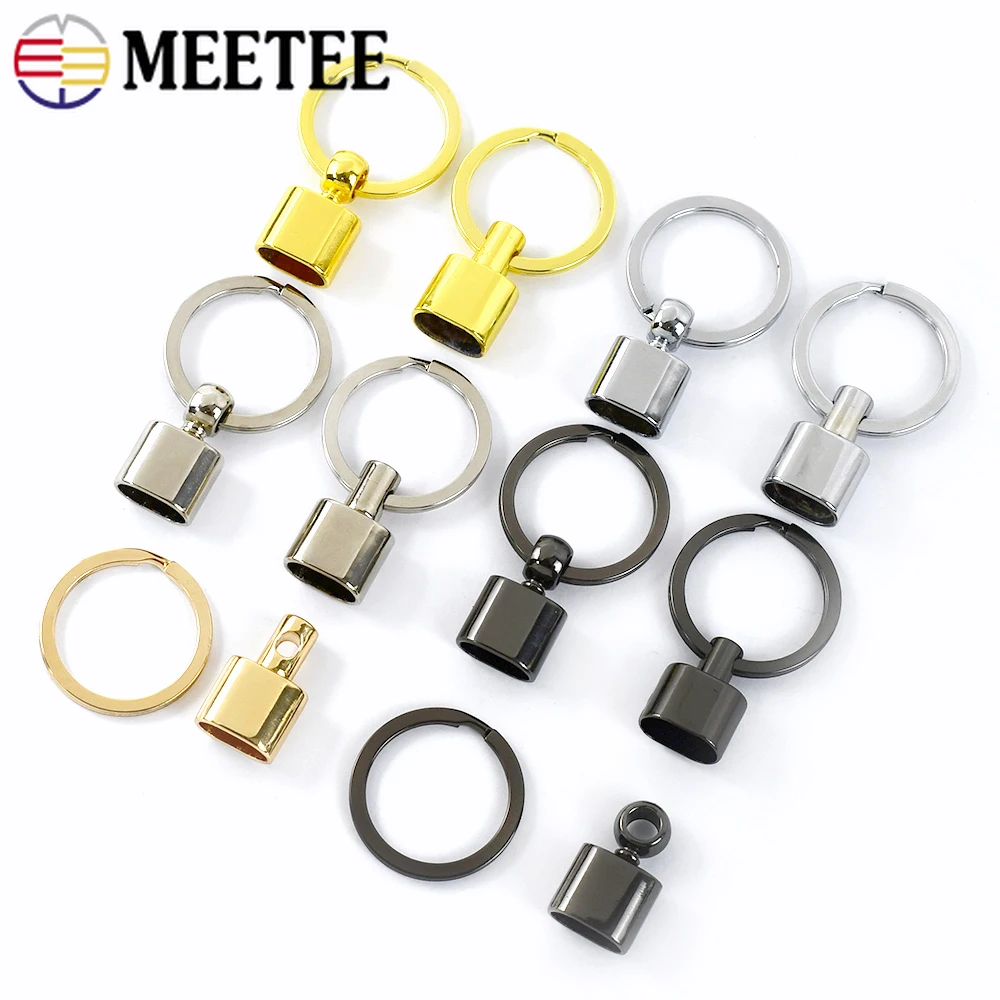 4/10/20Pcs 14mm O Ring Buckle Keychain Metal Hanger Buckles for Webbing Cord End Clasps Key Split Rings DIY Hardware Accessories