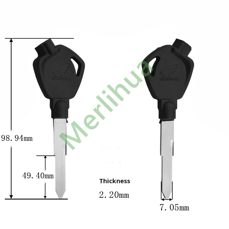 Fit Honda CM300, CB190R, 190TR, 190X Motorcycle Key Blanks with 3 Magnets, Quality Assurance