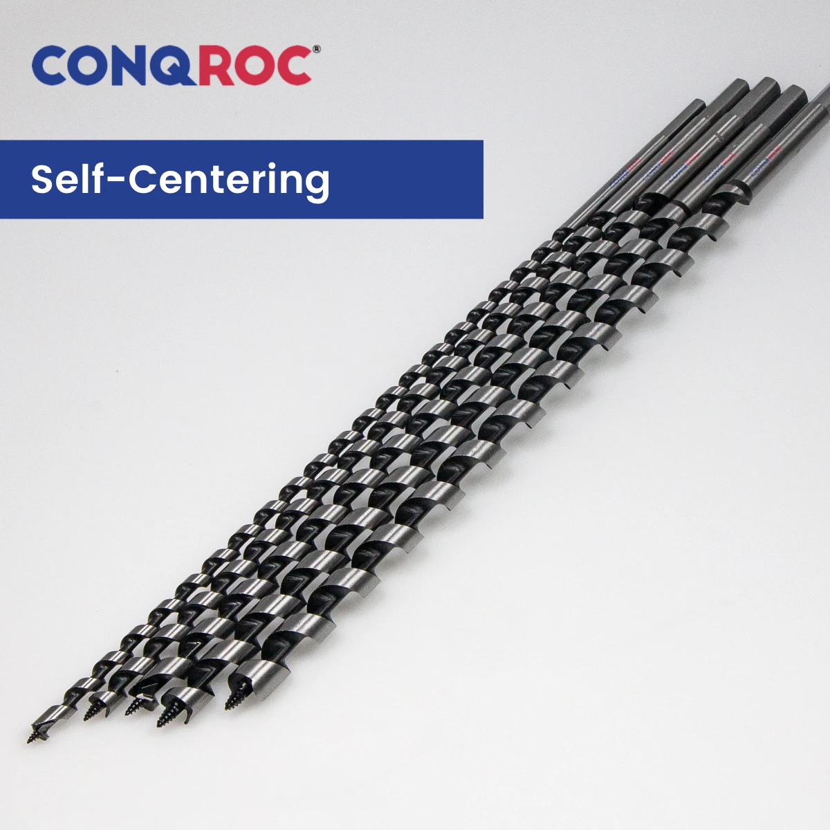 Chip-Clearing Long Auger Drill Bits Set Hex Shank Length-460mm 5-Size Diameter-8&10&12&14&16mm Woodworking Pole Bits