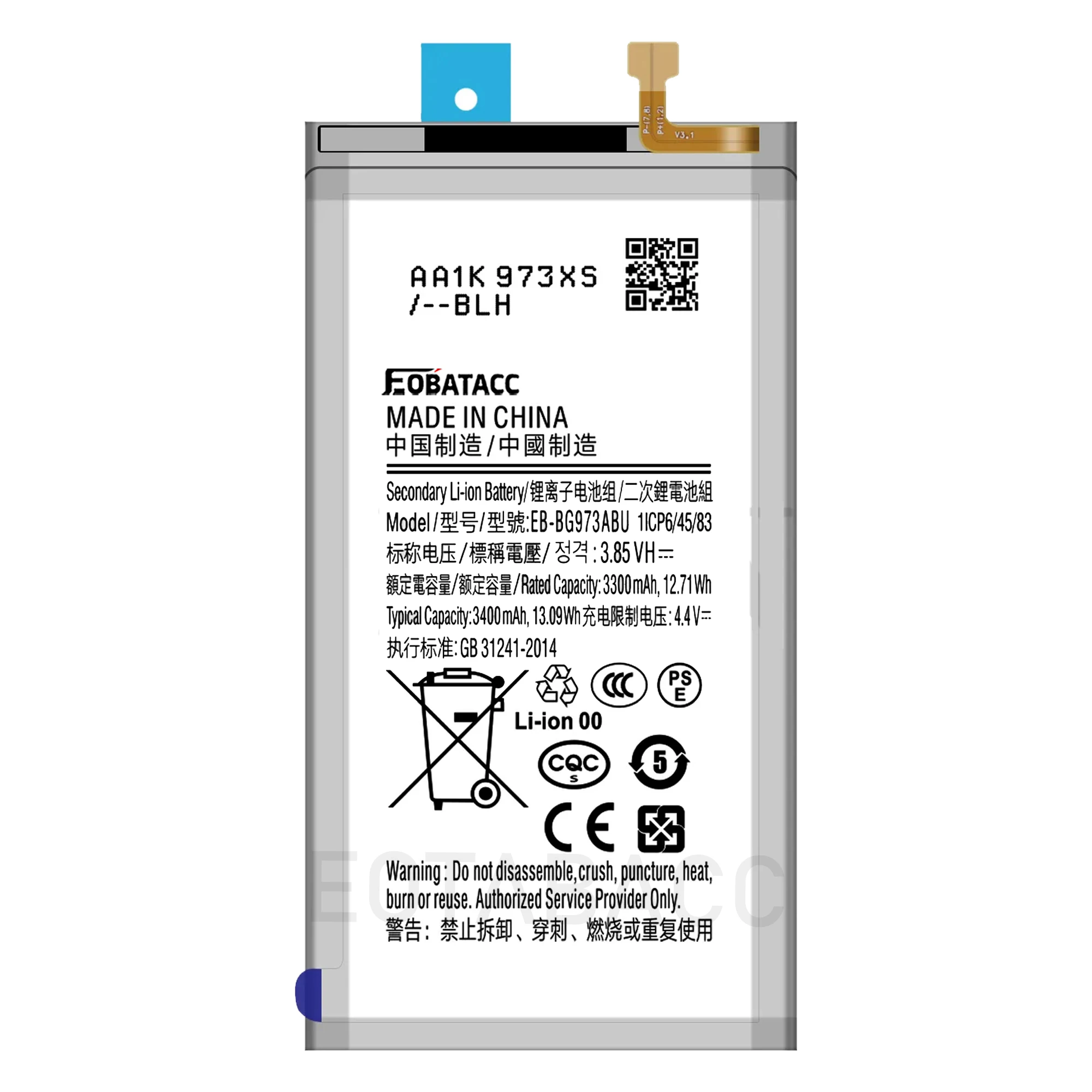 Brand New EB-BG977ABU EB-BG970ABU EB-BG973ABU EB-BG975ABU EB-BA907ABY For Samsung S10 S10E S10+ S10 5G S10 Lite Battery +Tools