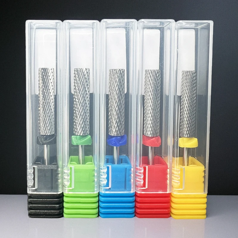 Brocas para uñas súper largas de carburo de barril de 24mm, accesorios para taladros eléctricos, herramienta de broca para manicura, fresa para cutículas de piel muerta