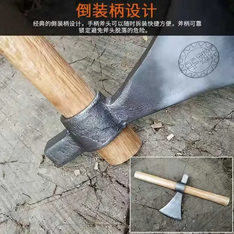 Versatile detachable tactical axe, bush logging, fire rescue, outdoor camping, EDC axe