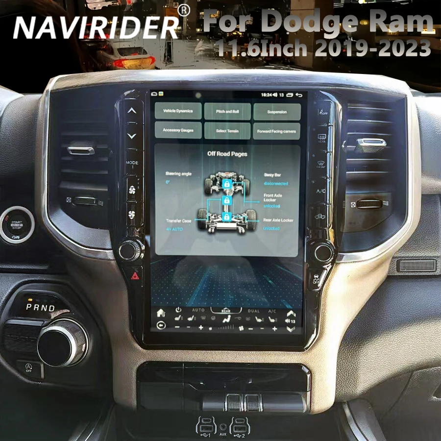 

11.6'' For Dodge Ram 1500 2500 3500 2019 2020 2021 2022 2023 Car Radio Multimedia Player 1Din Bluetooth Screen Audio DSP Stereo