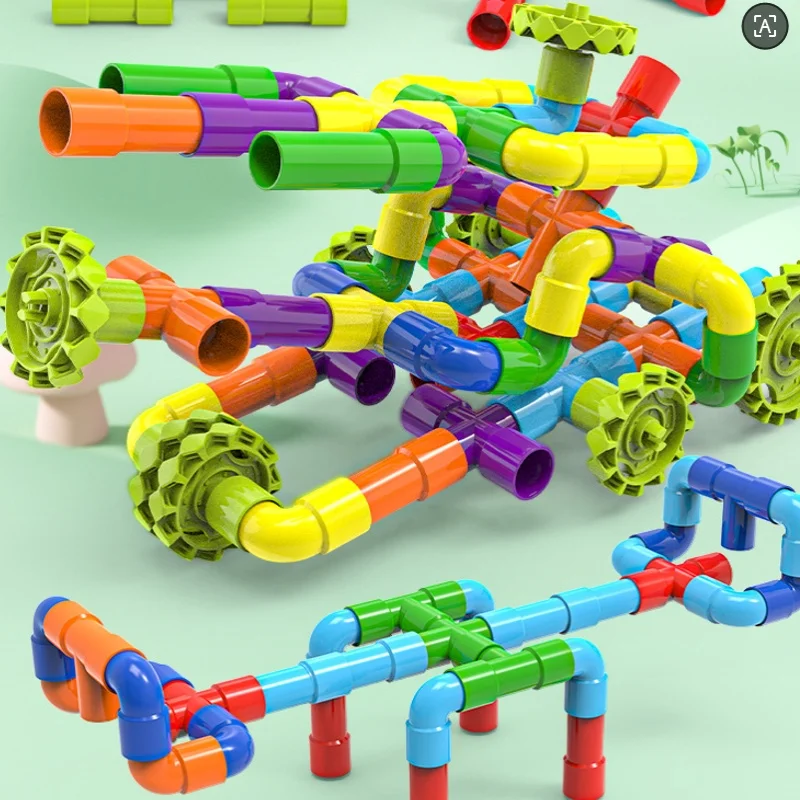 

DIY Water Building Blocks Toys set Montessori Educational Assembly Toy Designer Children Construction Educational Toys Gift
