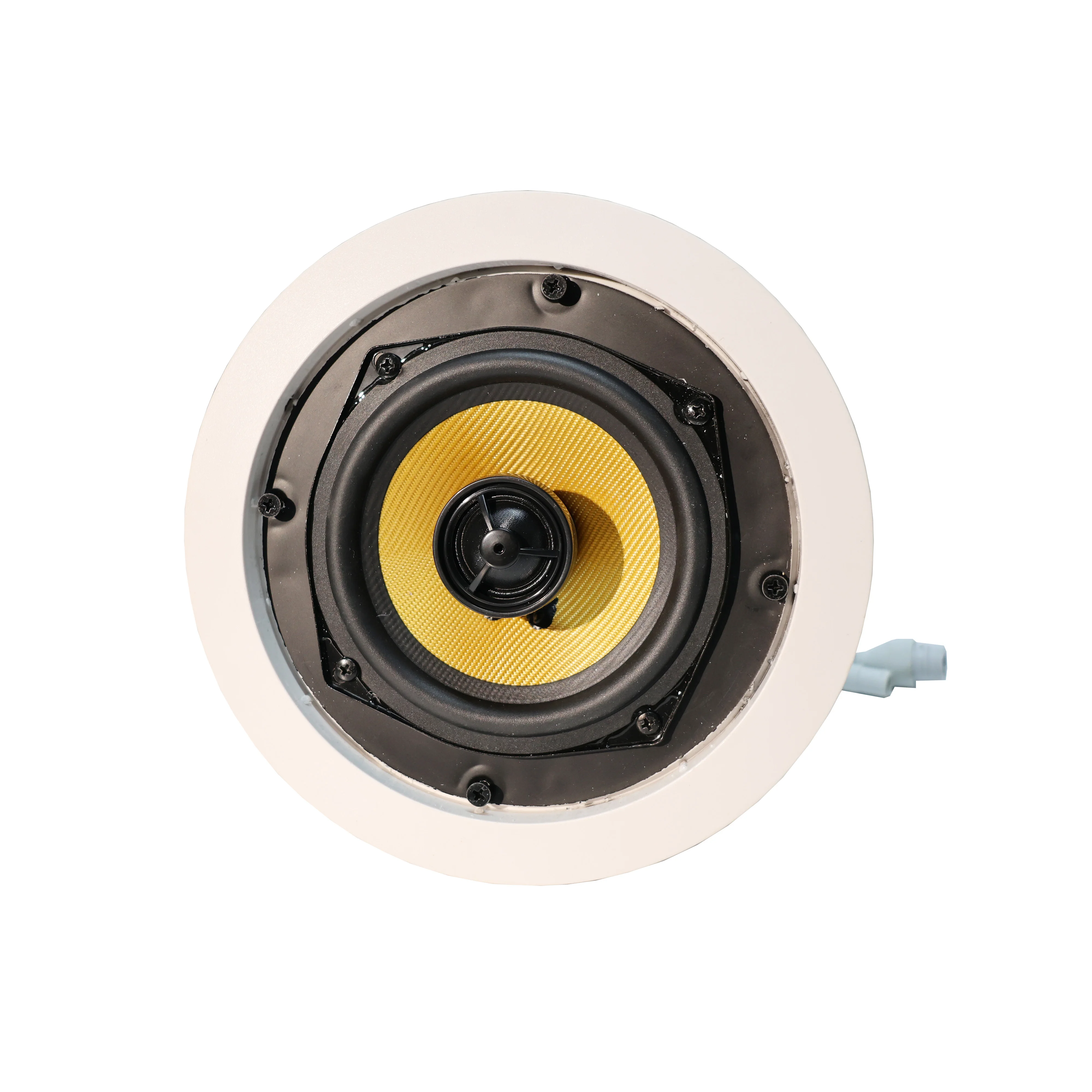 Speaker Plafon IP TLF POE Power Optional, Jaringan Nirkabel WIFI, Manajemen Kontrol Jarak Jauh Lewat Aplikasi Ponsel, Mendukung AUX