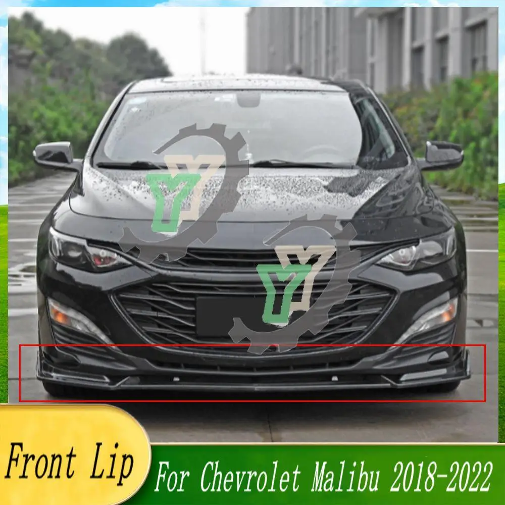 

Car Front Bumper Lip Spoiler Splitter Diffuser Detachable Body Kit Cover Guard For Chevrolet Malibu 2018 2019 2020 2021 2022