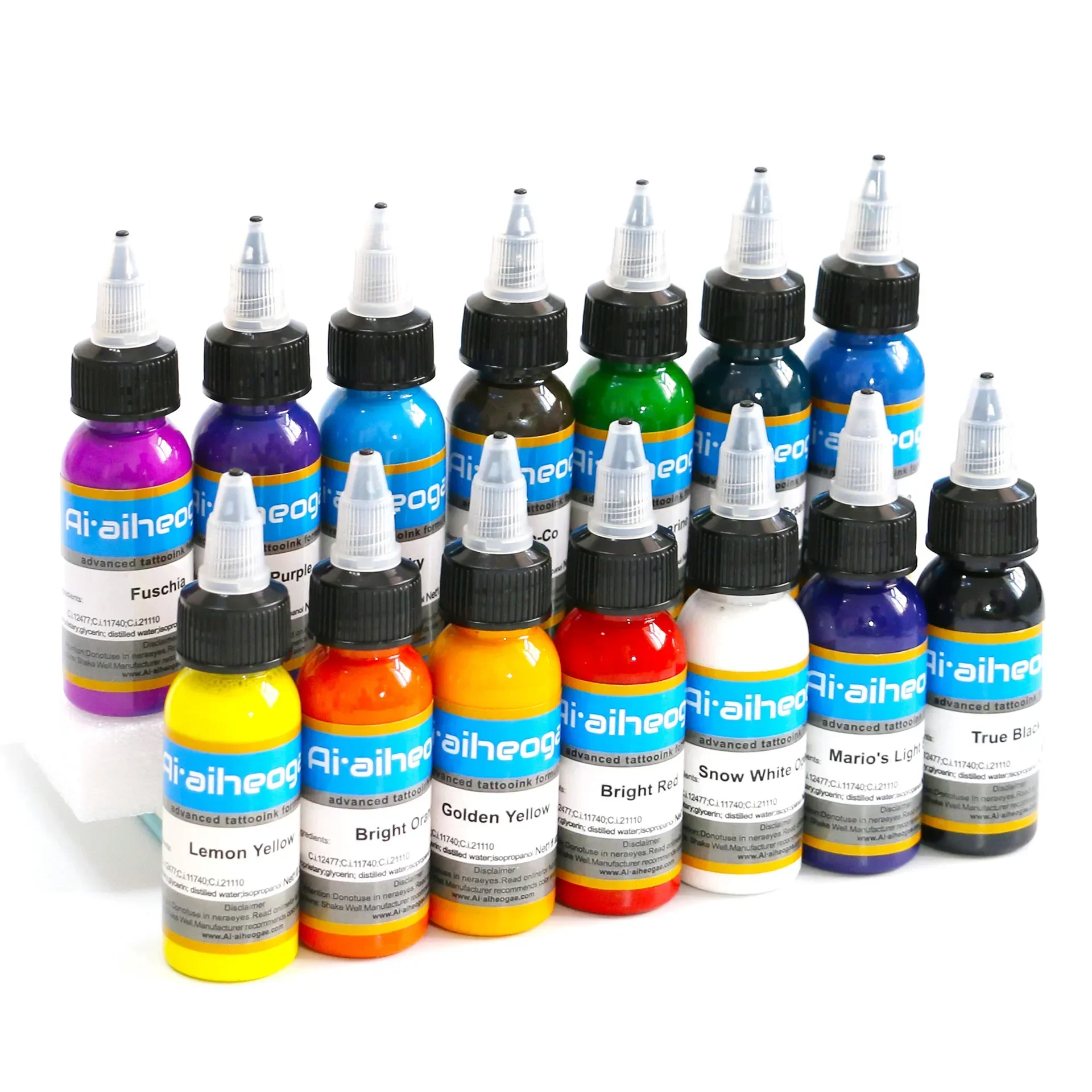 

14pcs Tattoo Inks Set Semi Permanent Natural Plant Permanent Makeup For Body Art Paint 30ml/bottle Tatto Pigment