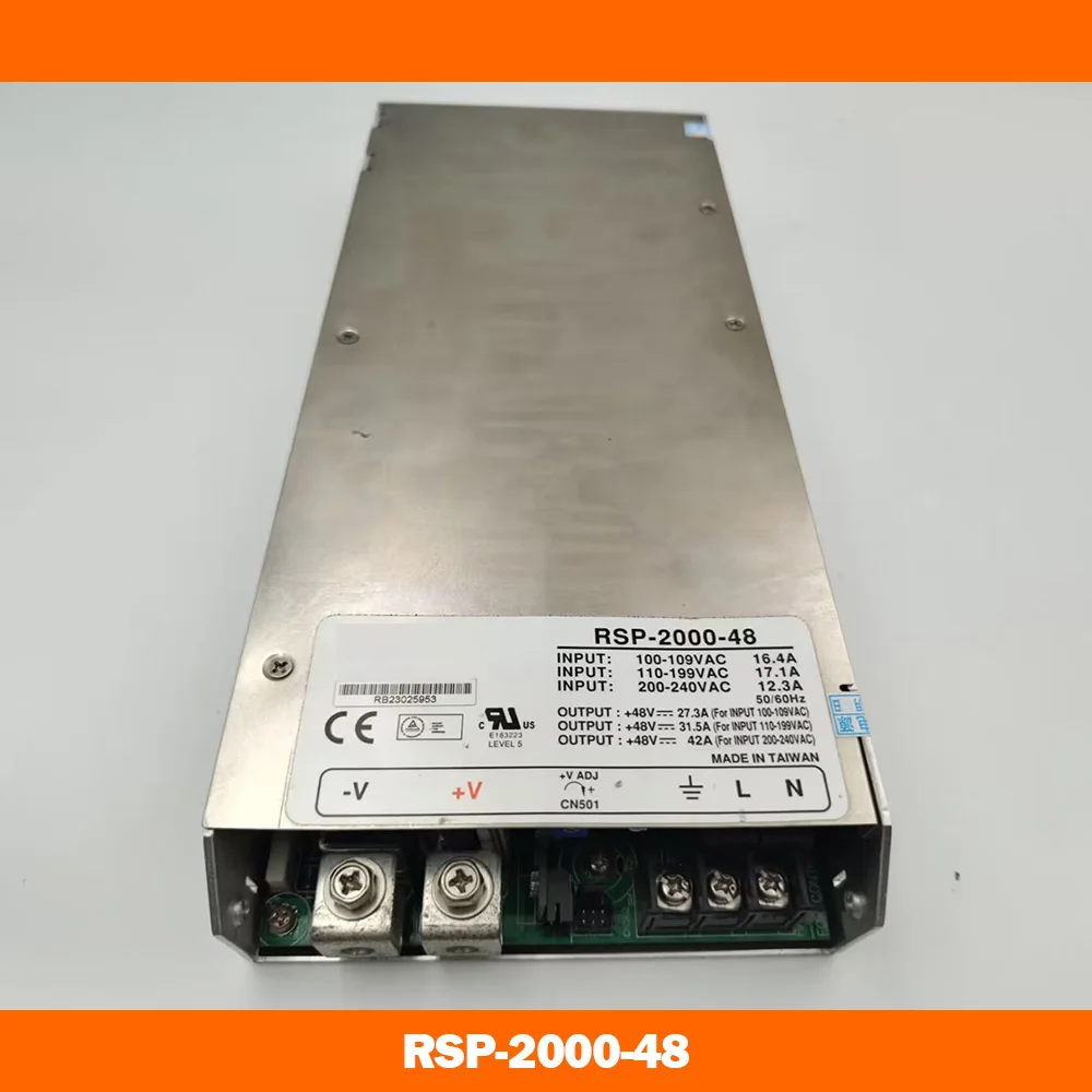 

For MW 2000W 48v42A High-power Switching Power Supply 39-56VDC RSP-2000-48