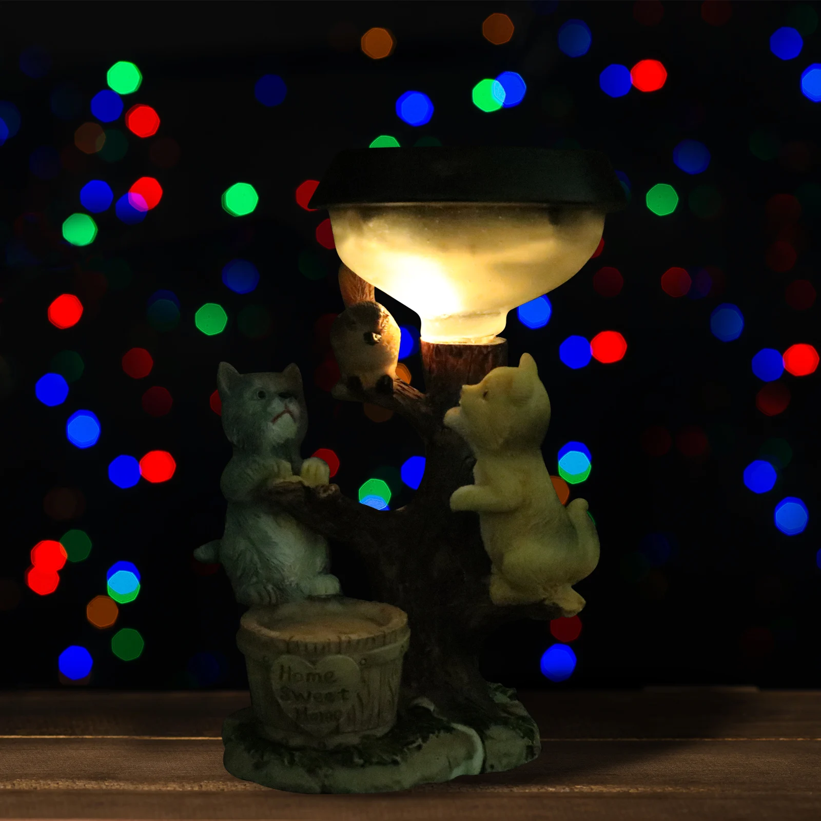 

Solar Cat Ornaments Resin Plastic Night Light Waterproof Outdoor Decoration Garden Yard Events Gifts Solar Powered Courtyard