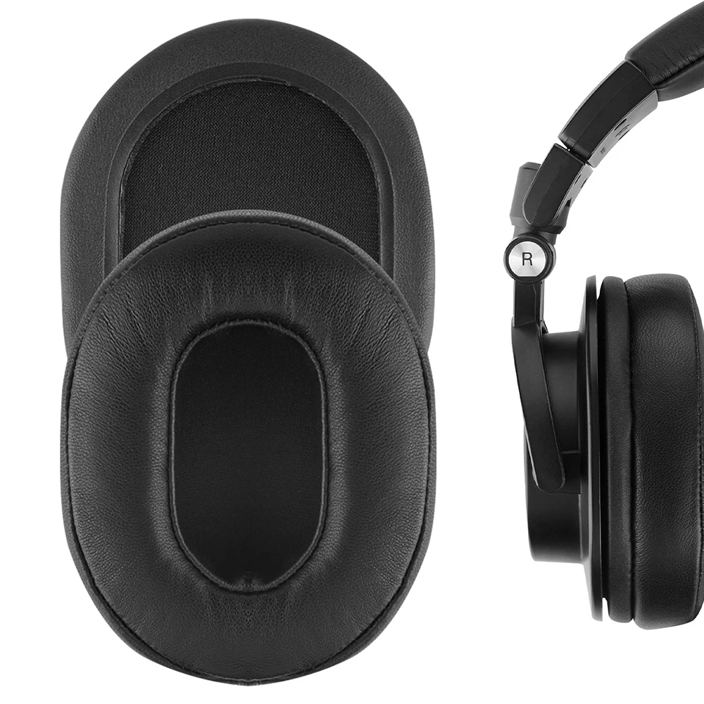 Almohadillas de repuesto de piel de oveja para auriculares Plantronics, almohadillas para los oídos, almohadillas para los oídos, piezas de reparación para auriculares Plantronics Rig 800HS, 1 par