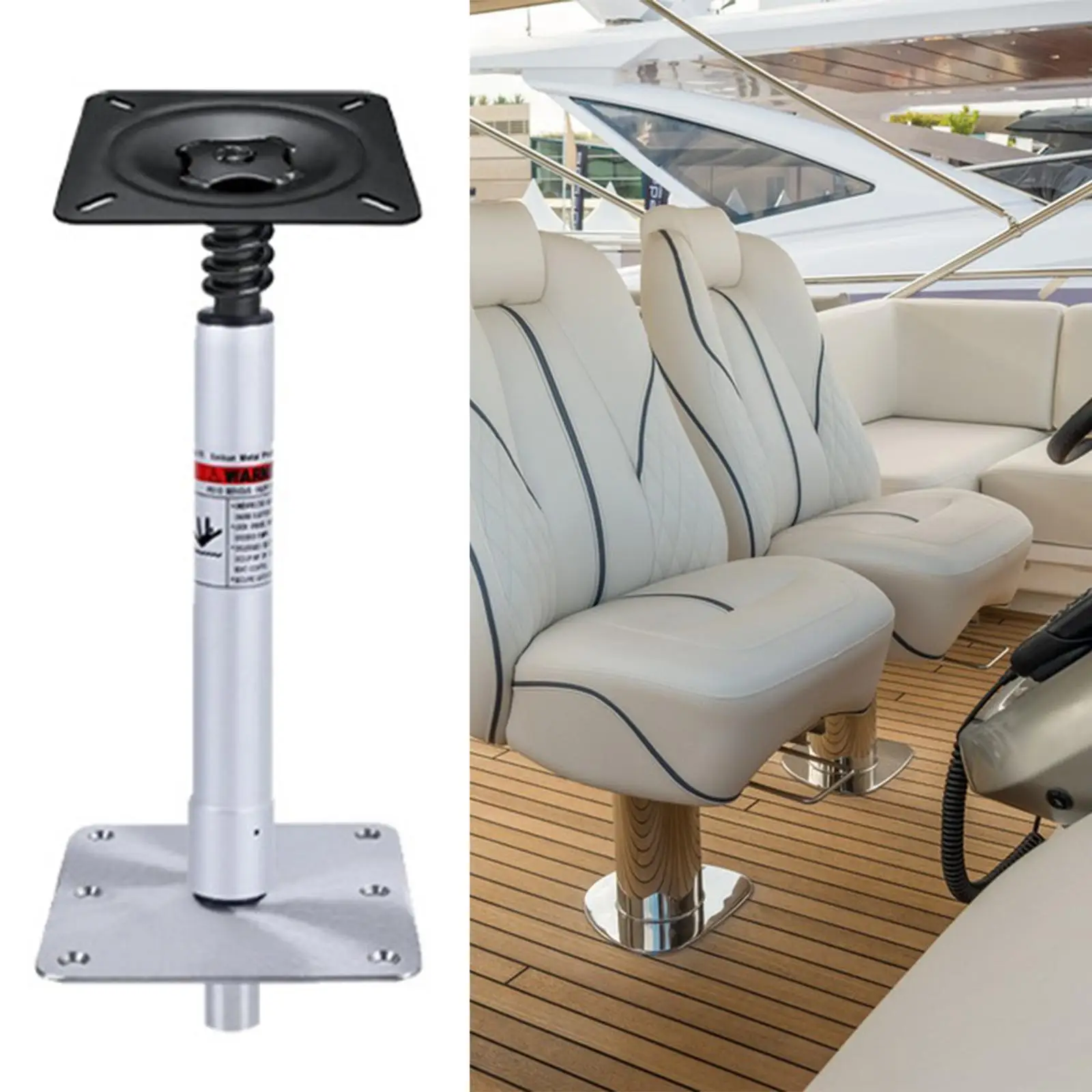 

Boat Seat Pedestal Mount,Professional Easily Install Lightweight Accessories for Fishing Boat,Marine Vessel Chair