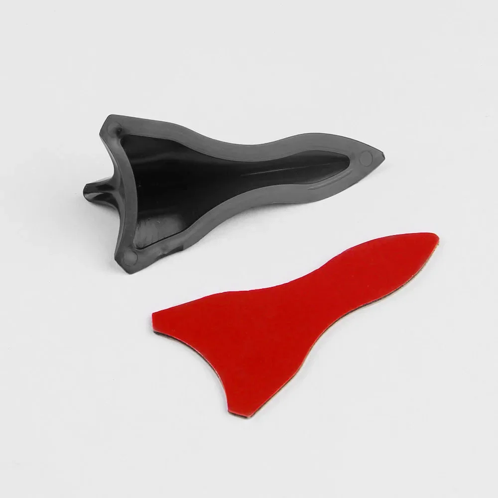 Black Water Transfer Pointed Shark Fin Carbon Fiber Tail