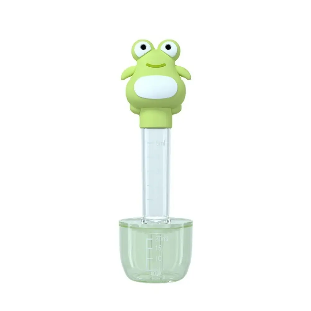 Cutlery Utensils With Measuring Cup Feeding Nipple Pacifier Cartoon Frog Utensils Newborn Feeding Bottle Baby Medicine Feeder