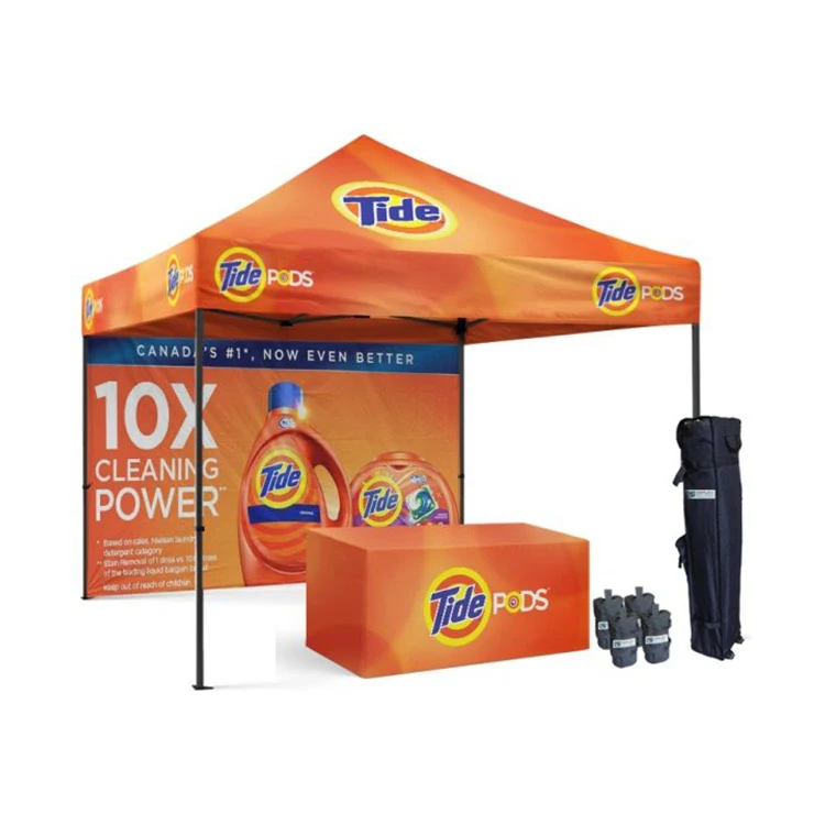 

Customizable Logo Printing Gazebo Tent Aluminum Frame Waterproof Canopy Flags Indoor Outdoor Trade Shows Party Shows
