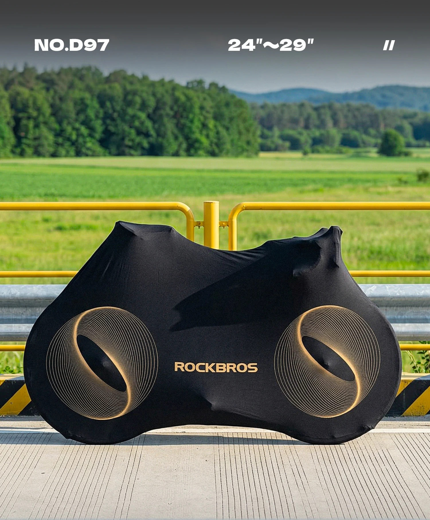 ROCKBROS Fahrrad-Schutzausrüstung Vollständige Abdeckung 24-29 Zoll MTB Bike / 700C Rennrad Staubdichte Schutztasche Vollständiger Schutz – Detail 1