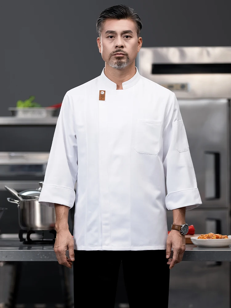 

Кухонная униформа для столовой отеля, рабочая одежда для мужчин и женщин, рабочая одежда шеф-повара, куртки для повара, пекарни, кафе, официанта, рабочее пальто