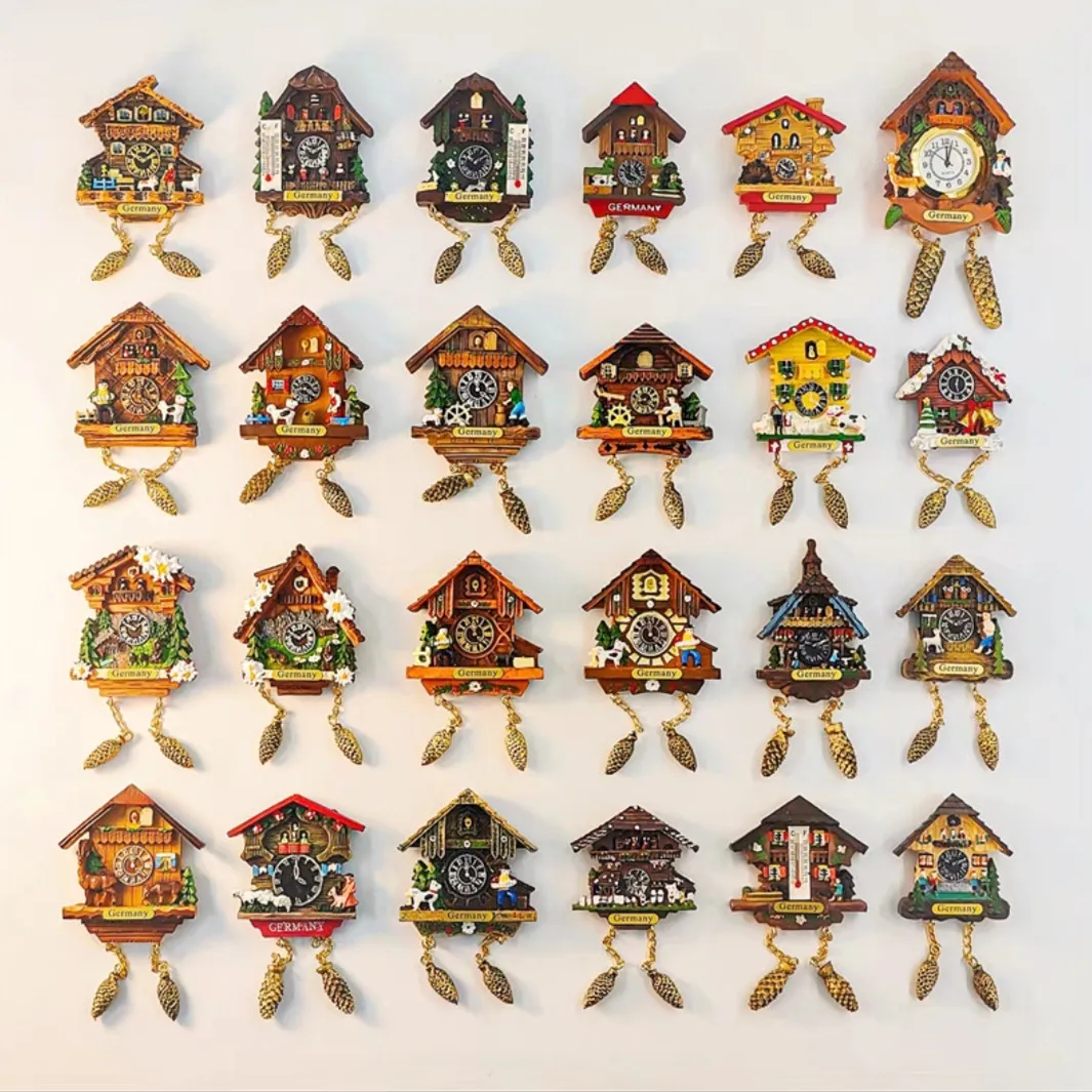 

Europe Germany cuckoo clock Fridge Magnets Tourist Souvenirs Crafts Refrigerator magnet Decoration Articles Handicraft