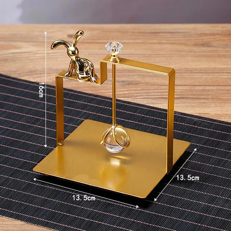 Metal Flat Napkin Holder with Light Luxury Crystal Ball Rustic Tissue Paper Dispenser for Countertop Table Kitchen-ABFB
