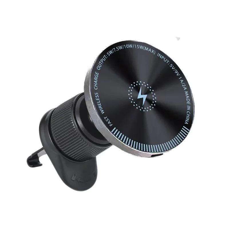 UYUXIO Strong Magnetic Wireless Car Phone Charger Adapter 15W Air Vent Car Phone Holder for iPhone 1