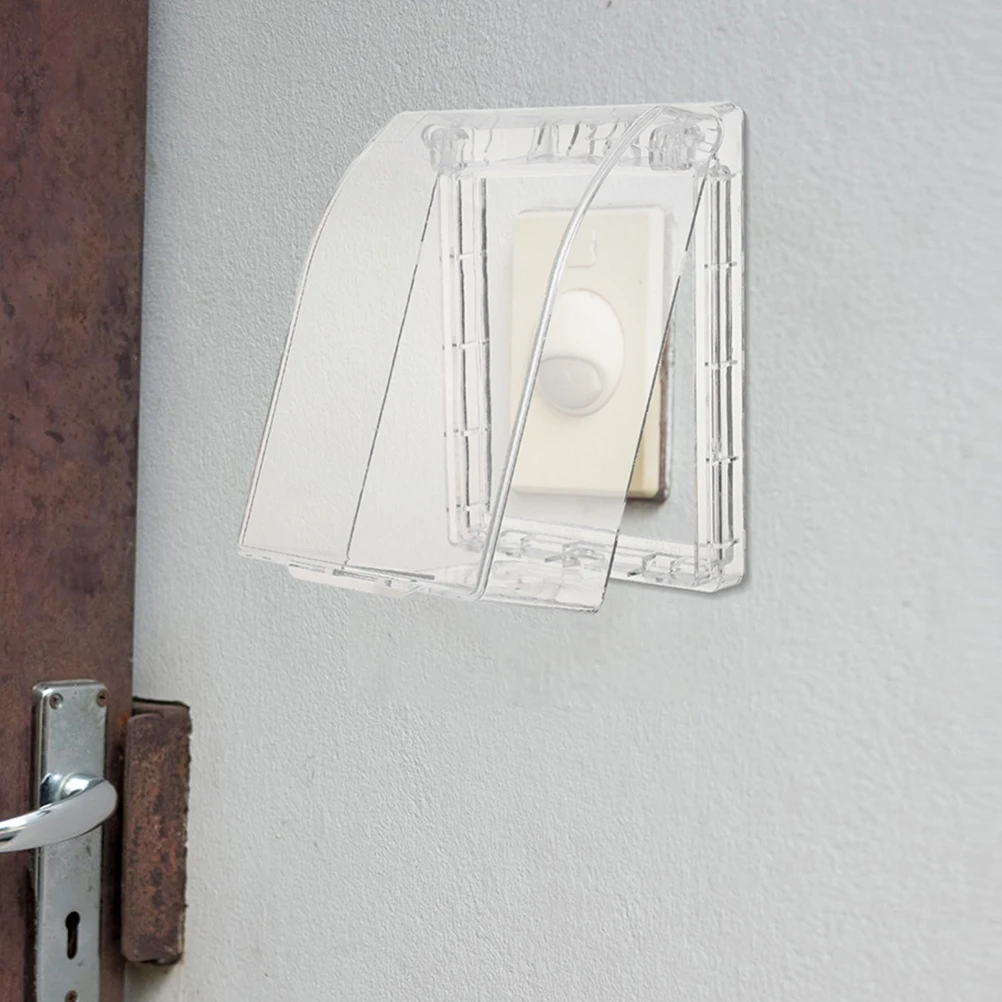 

2Pcs Waterproof Outdoor Doorbell Protector Clear Protective Rain Cover Transparent